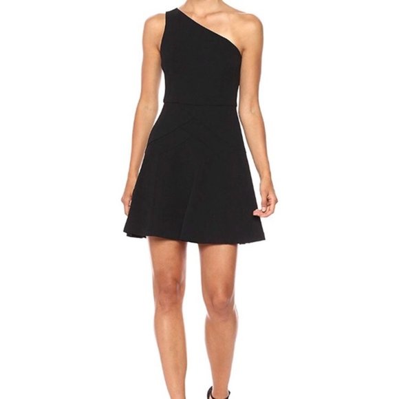 BCBG Dresses & Skirts - BCBG Black One Shoulder Dress